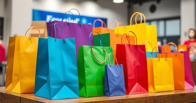 Personalização de Sacolas de Papel para Marcas e Eventos