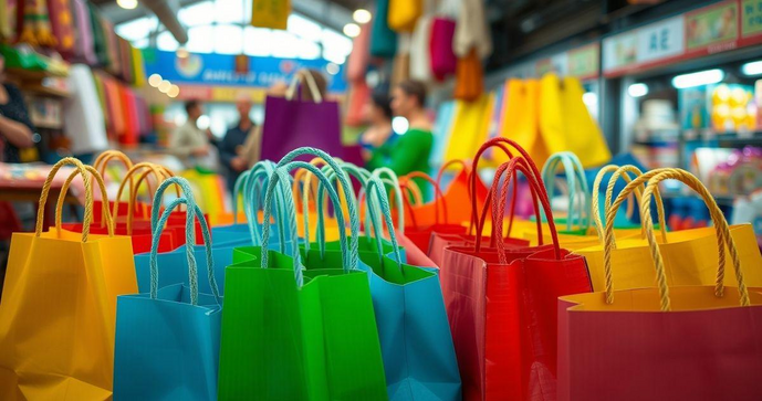 Sacolas de Papel Coloridas Atacado para Seu Negócio: Vantagens e Opções Disponíveis